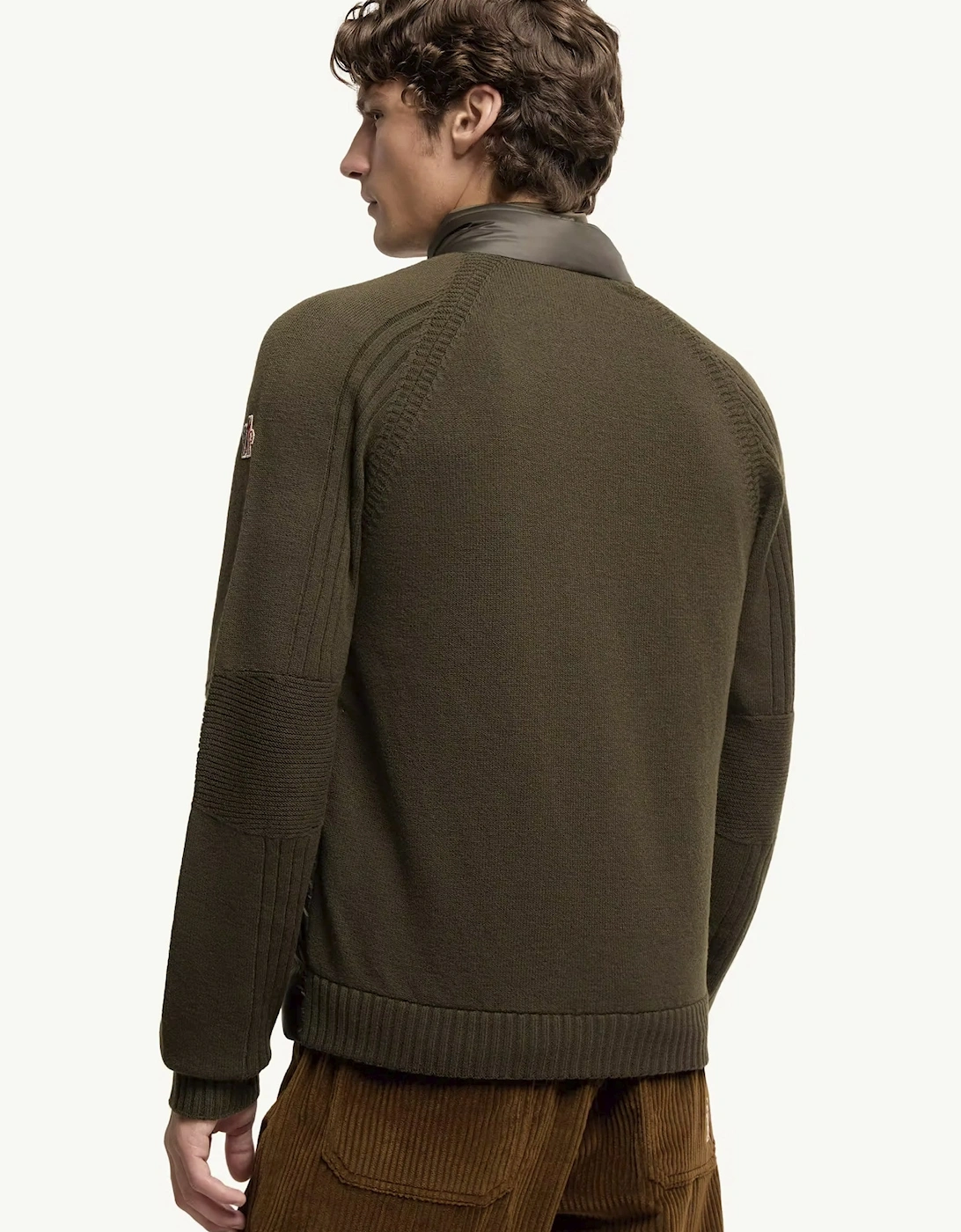 Hybrid Zip Cardigan Green