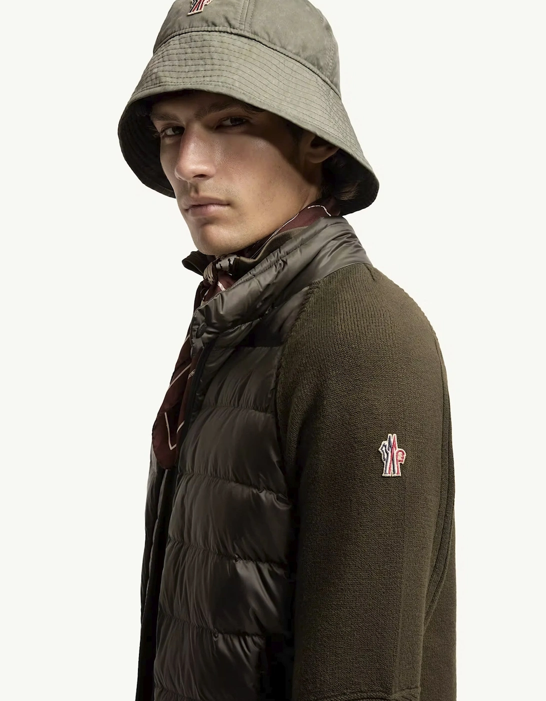 Hybrid Zip Cardigan Green