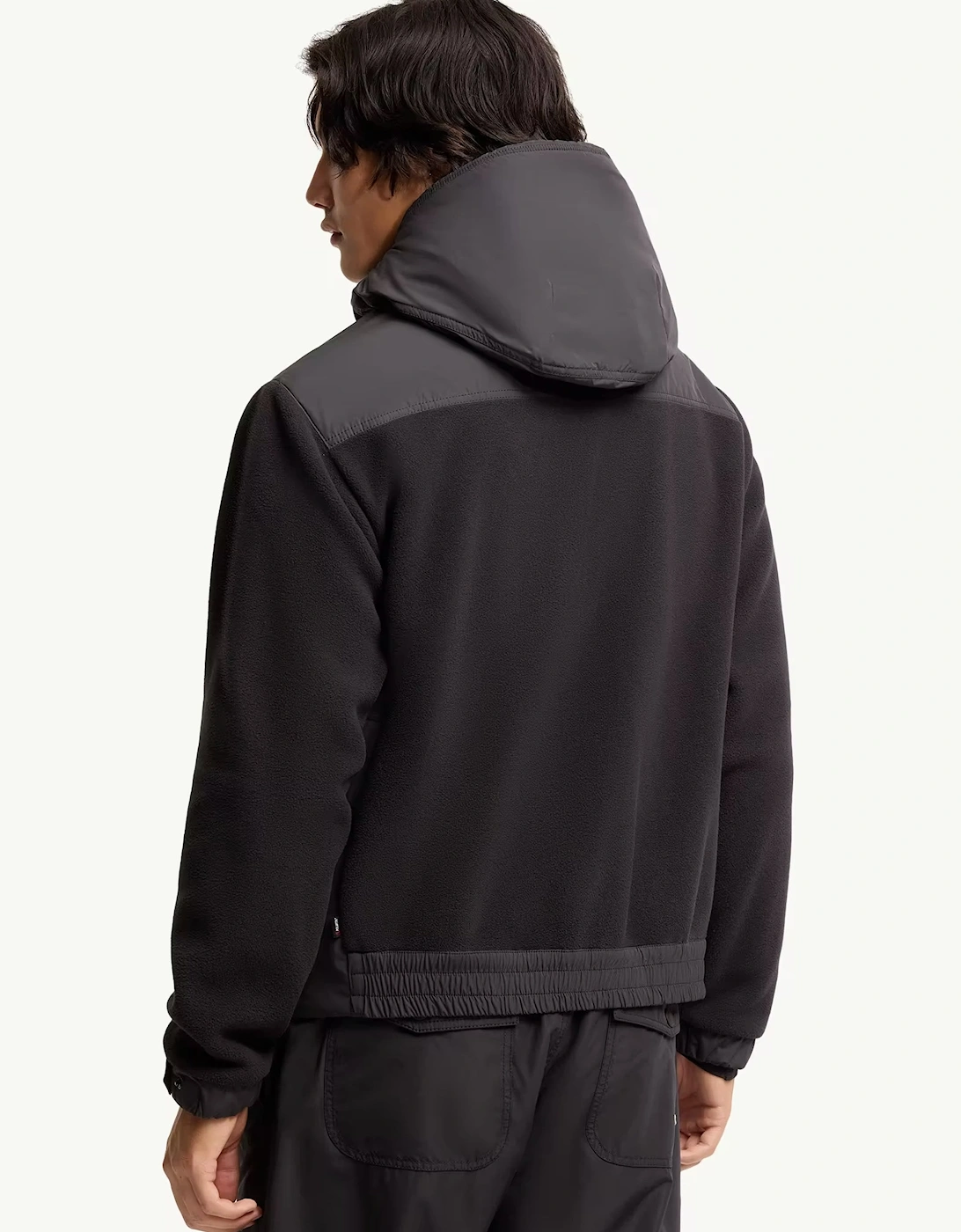 Hybrid Polartec® Zip-Up Hoodie Black