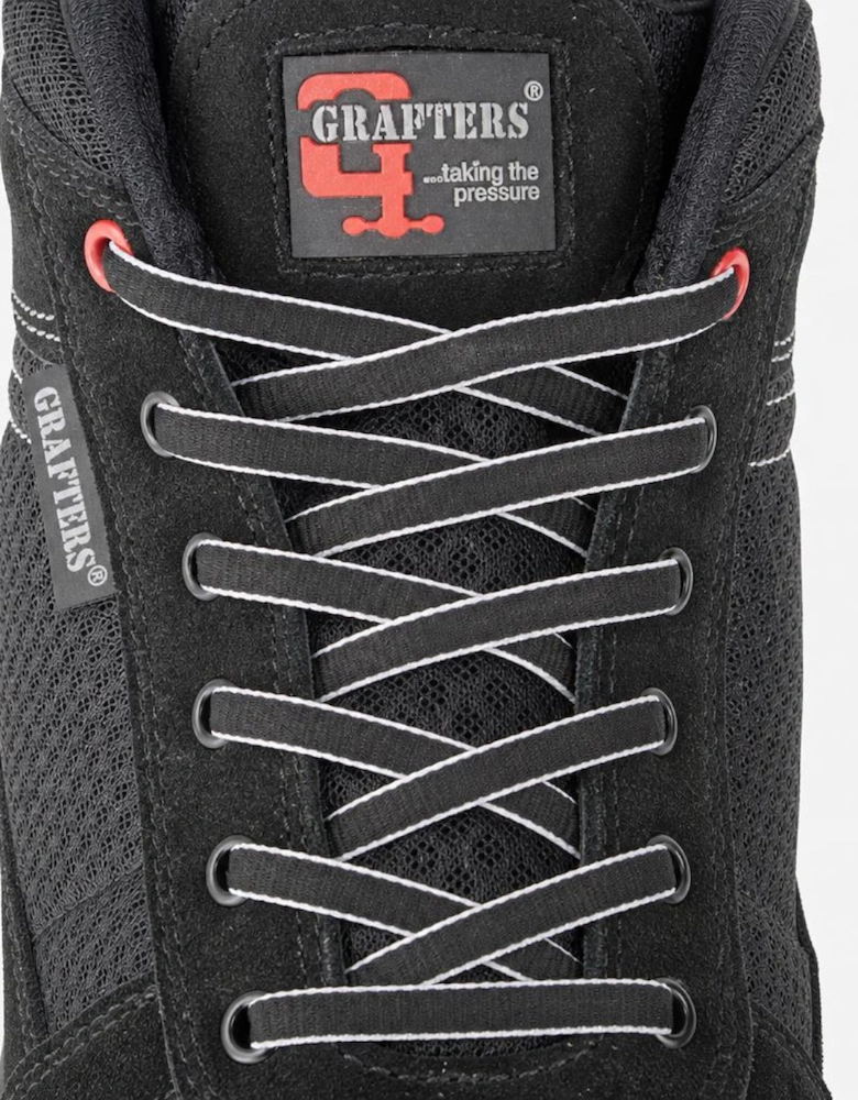 Grafters TERRY Unisex Sneaker Style Safety Boots Black