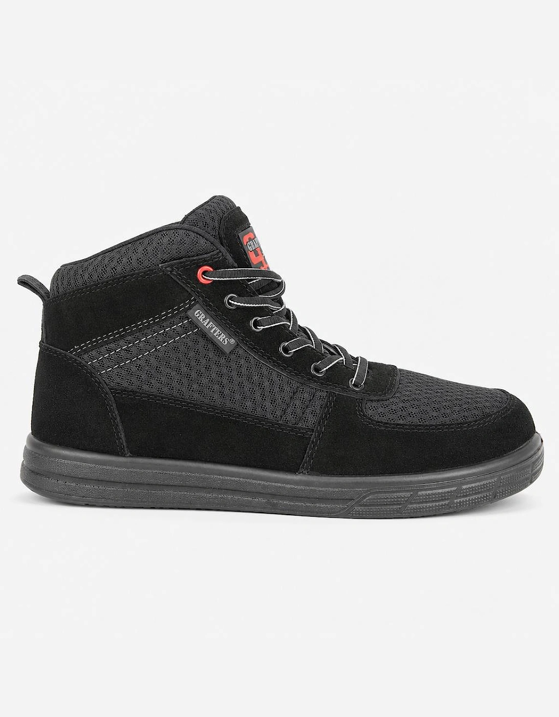 Grafters TERRY Unisex Sneaker Style Safety Boots Black