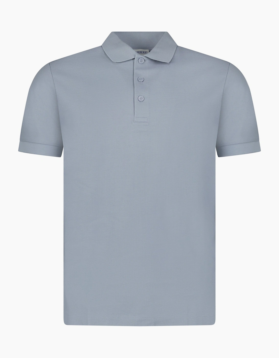 Burberry 'Hartford' Check Placket Polo Gale Blue