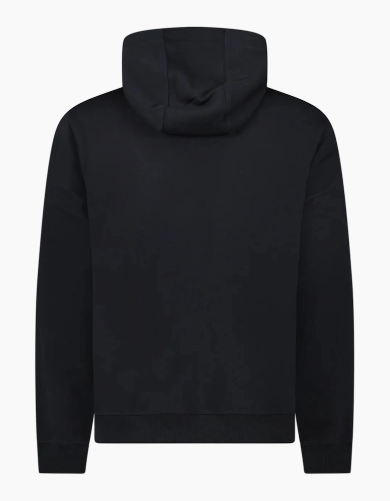 Burberry ‘Farley’ Logo Embroidered Hoodie in Black