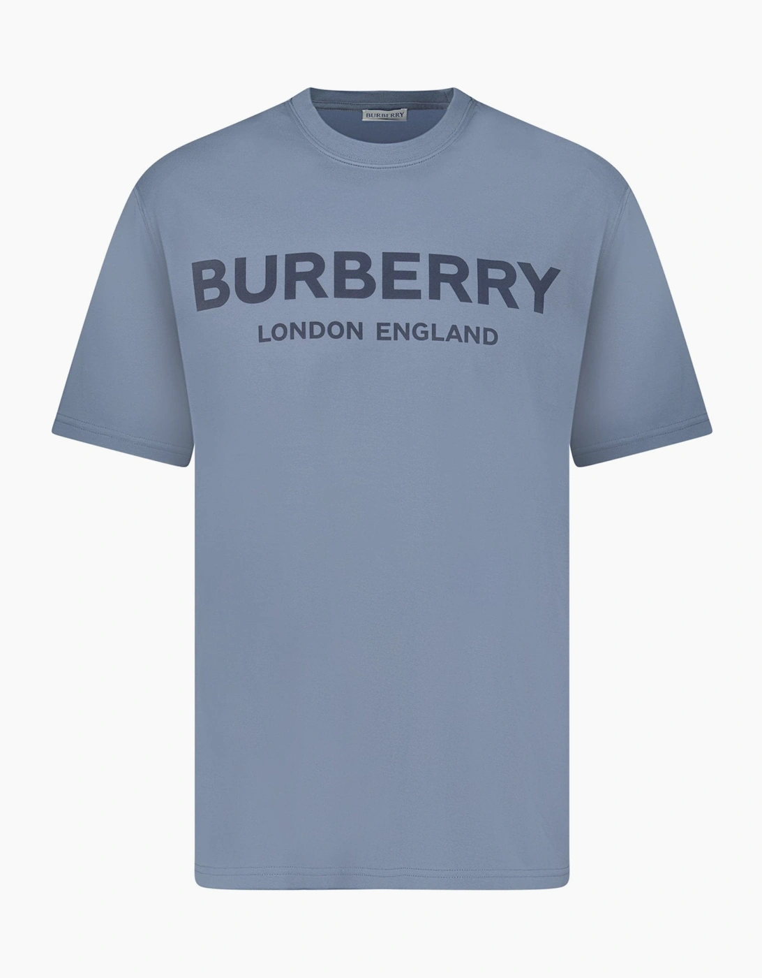Burberry 'Ellison' Logo Print T-Shirt Carbon Blue