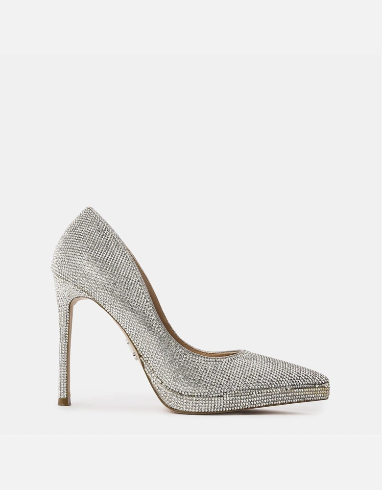Klassy R Metallic Stiletto Court Shoes