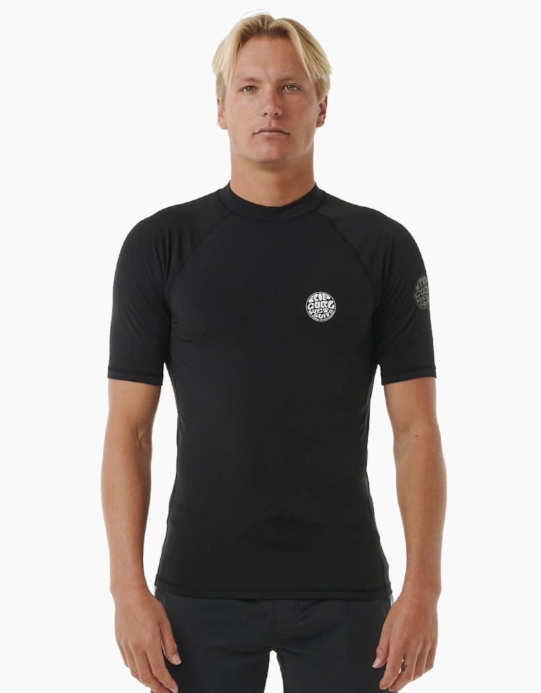 Rip Curl Mens Icons Brushed Short Sleeve Rash Vest