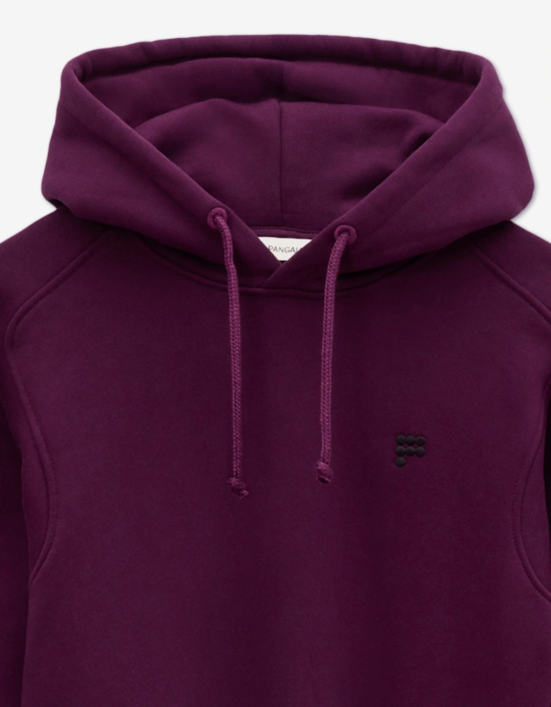 PANGAIA Girls Heavyweight Hoodie Balloon Dress in Purple