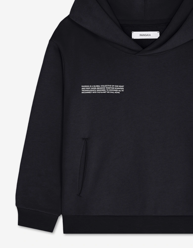 PANGAIA Kids Midweight Hoodie in Black
