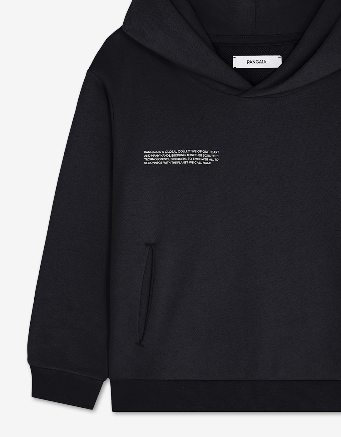 PANGAIA Kids Midweight Hoodie in Black