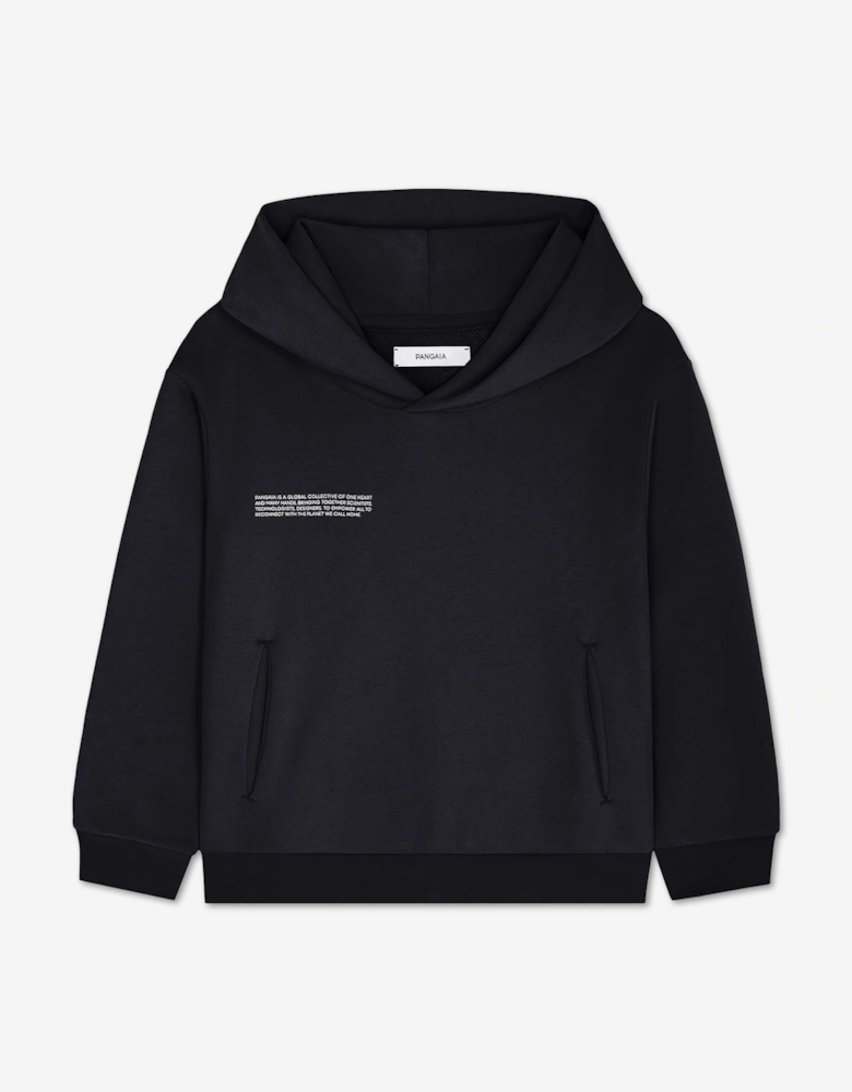 PANGAIA Kids Midweight Hoodie in Black