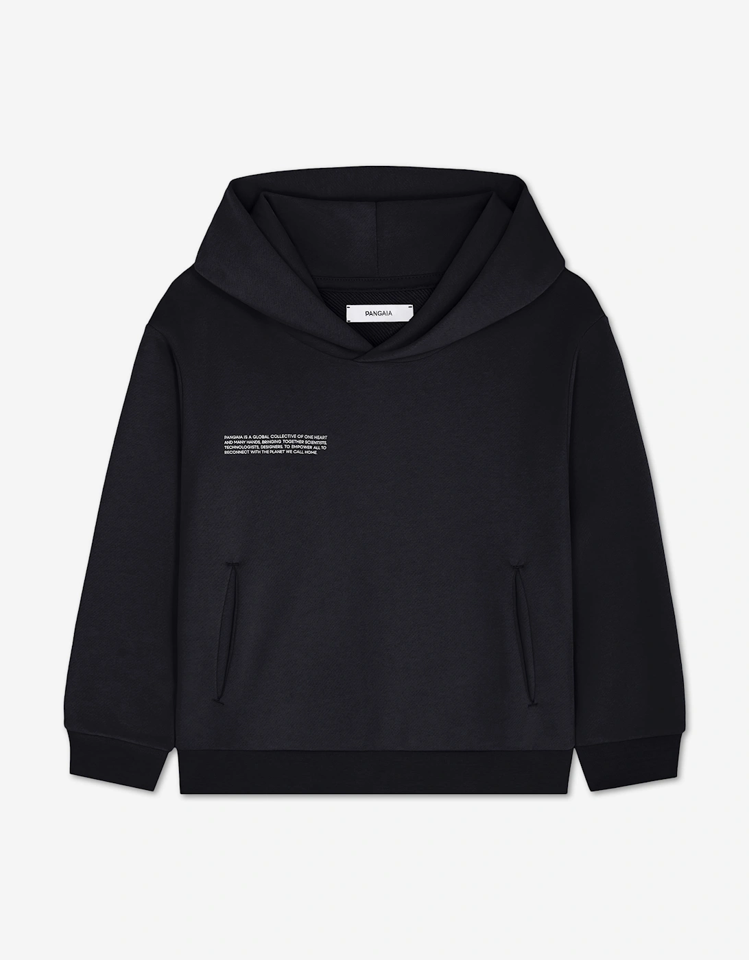 PANGAIA Kids Midweight Hoodie in Black