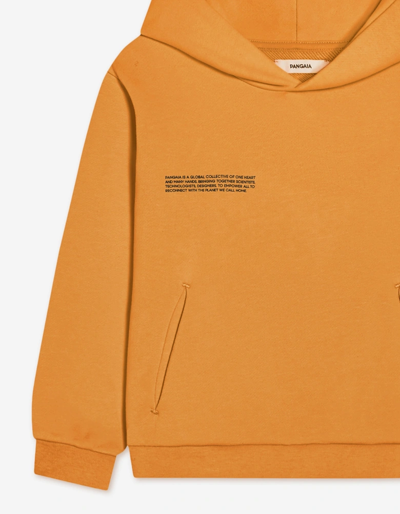 PANGAIA Kids Midweight Hoodie in Orange