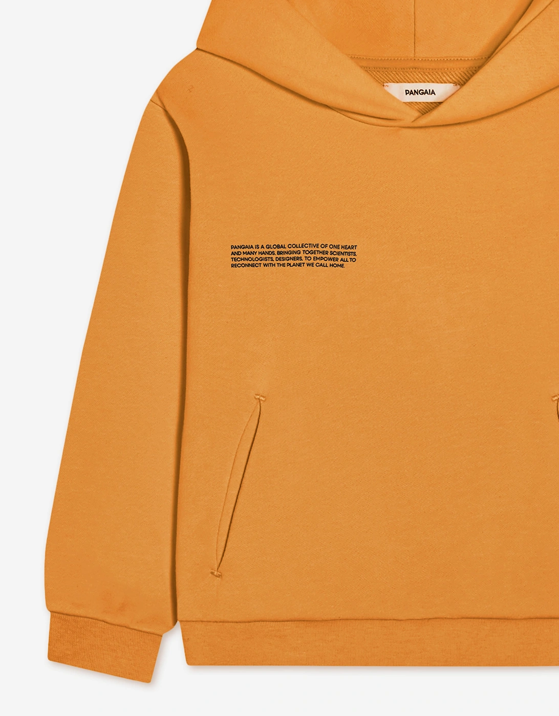 PANGAIA Kids Midweight Hoodie in Orange