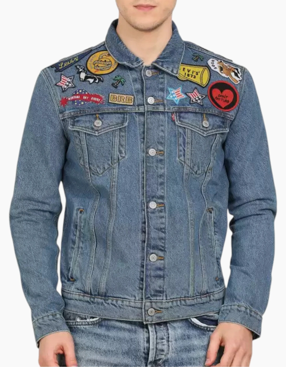 LEVIS S5749 Mens Denim Jacket Cotton Casual Trucker