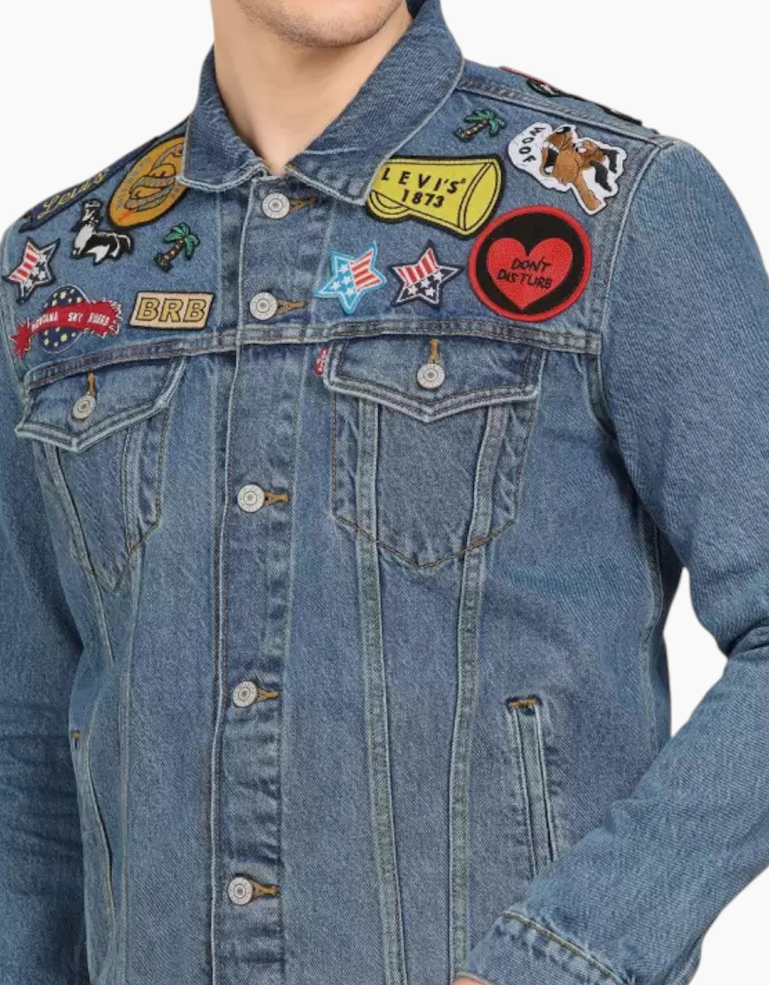 LEVIS S5749 Mens Denim Jacket Cotton Casual Trucker