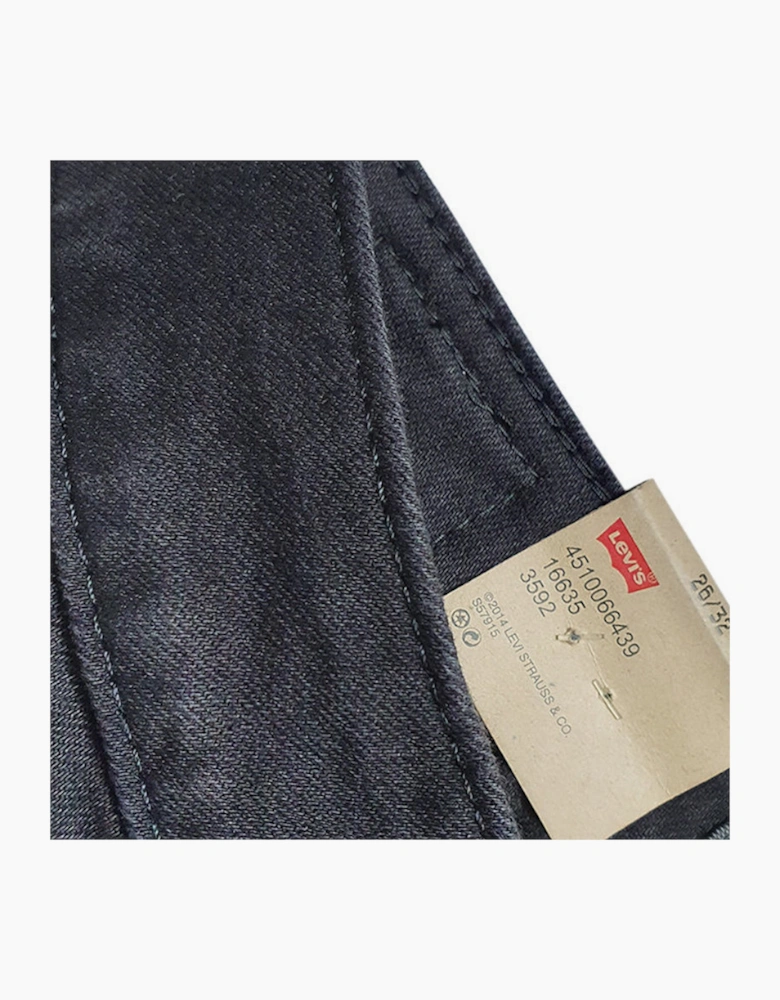 LEVIS Womens Denim Jeans Super Siknny Mini Boot Bottom