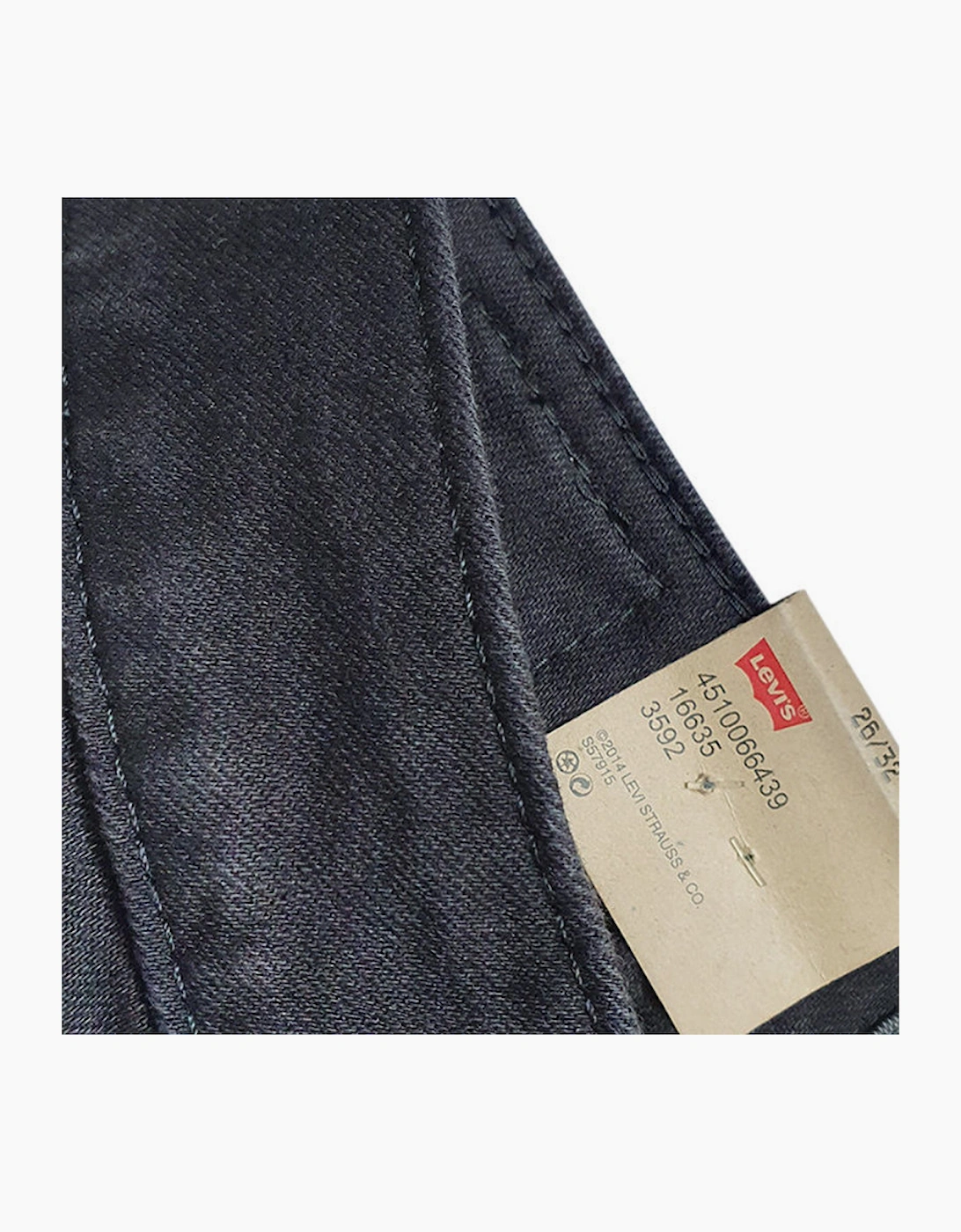 LEVIS Womens Denim Jeans Super Siknny Mini Boot Bottom