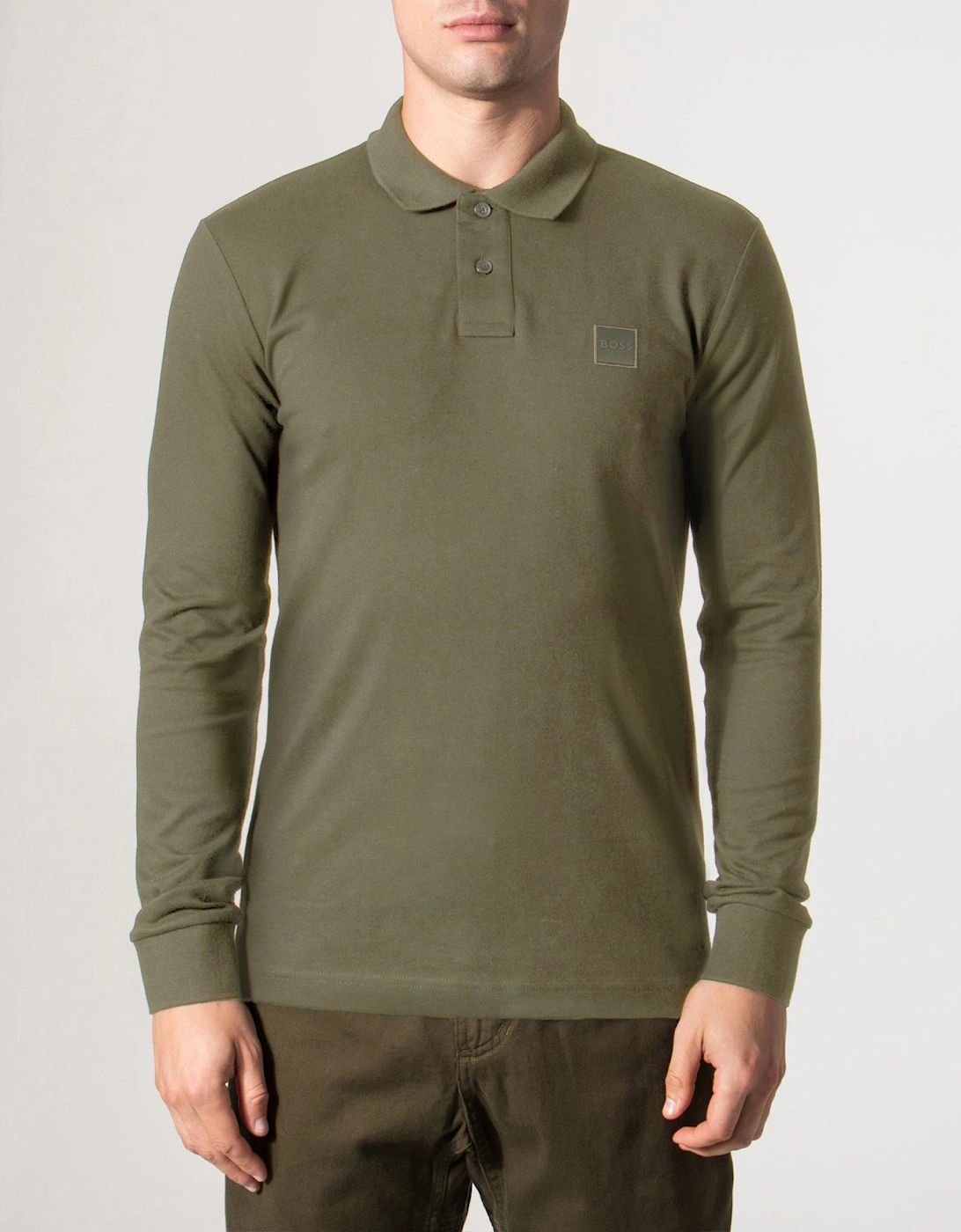 Slim Fit Passerby Long Sleeve Polo Shirt