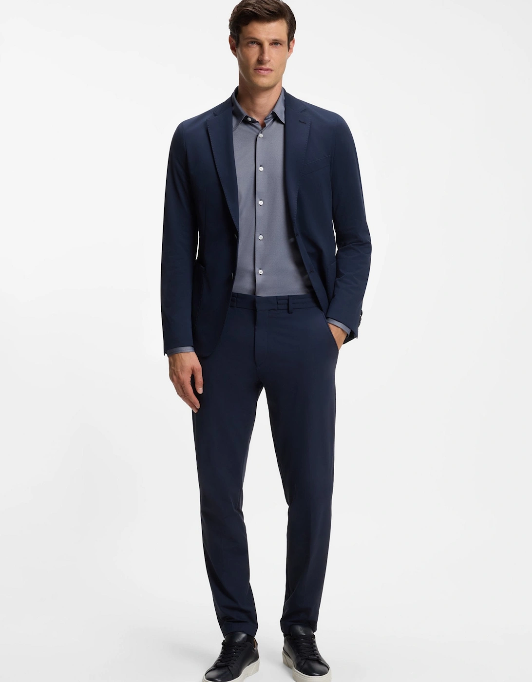 BOSS Black P Roan K F 263 Shirt A1-26 404 Dk Blue