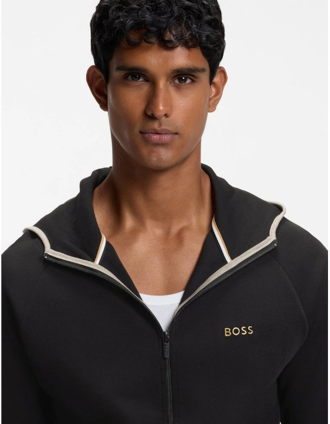 BOSS Black Sense Hooded Jacket 002 Black