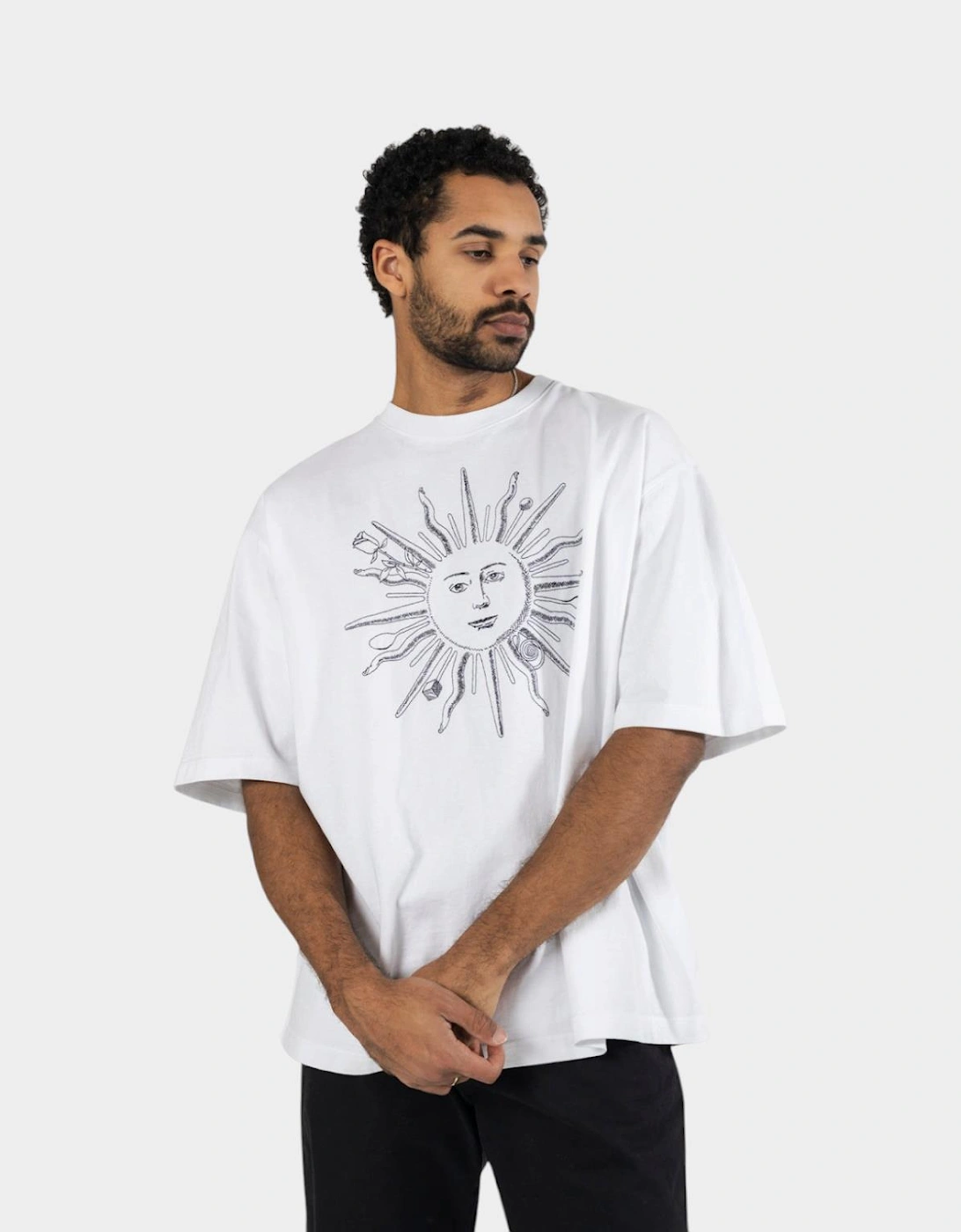 Le T Shirt Soleil Royal Sun White