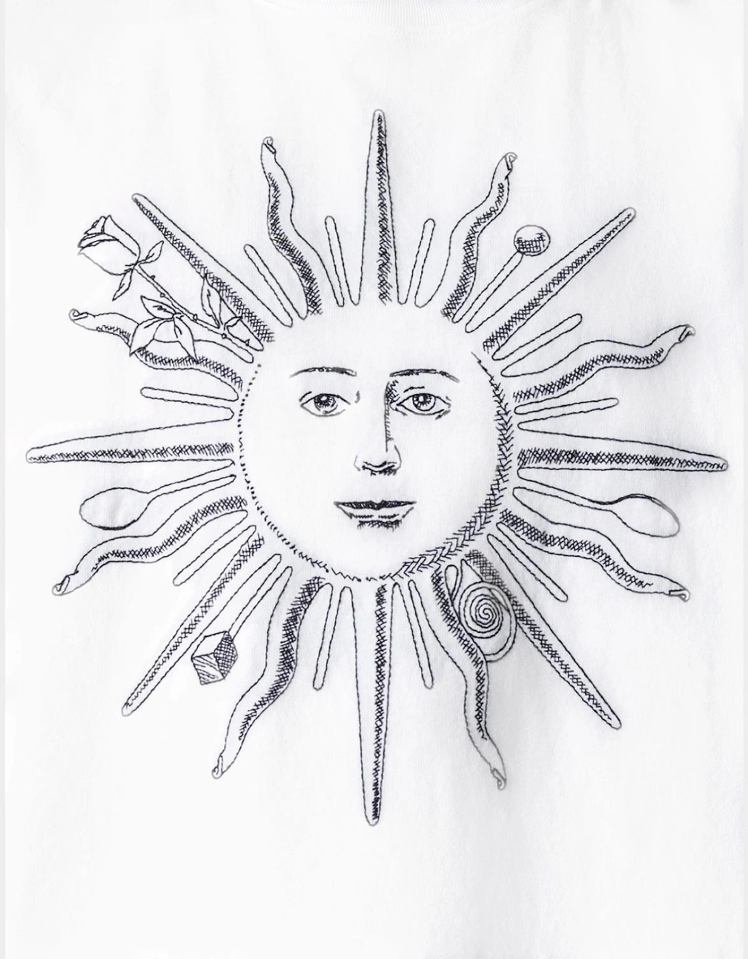 Le T Shirt Soleil Royal Sun White