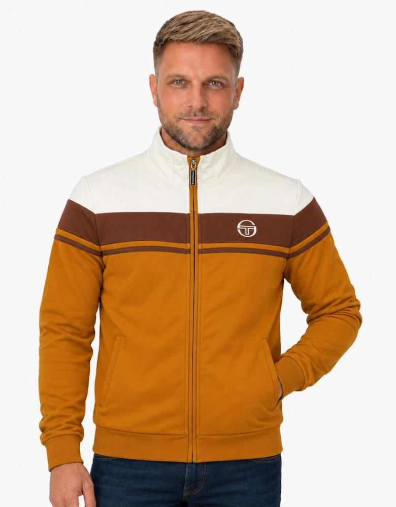 Sergio Tacchini Damarindo Track Top Jacket Gardenia/Potting Soil/Golden Brown