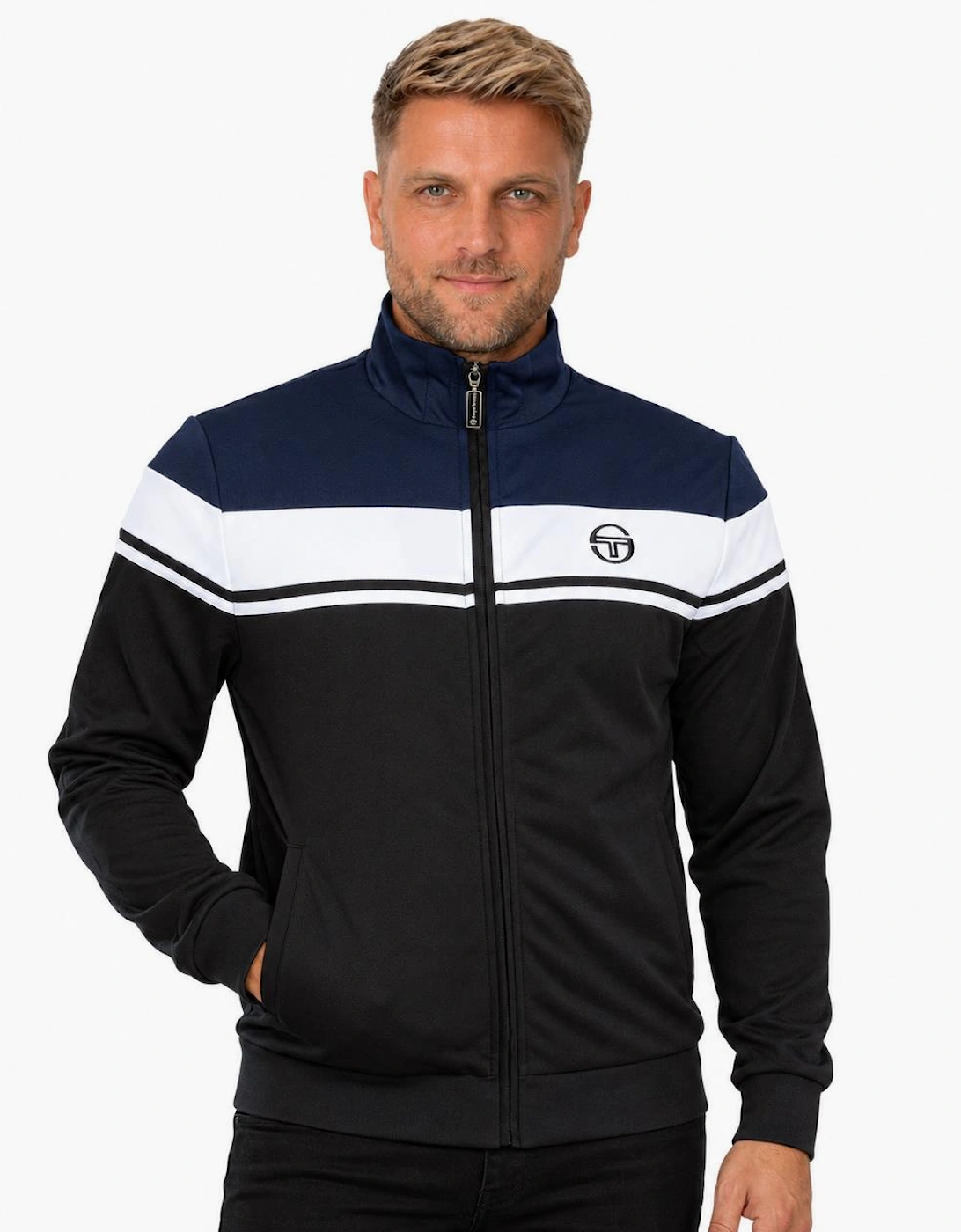 Sergio Tacchini Damarindo Track Top Jacket Maritime Blue/White/Black