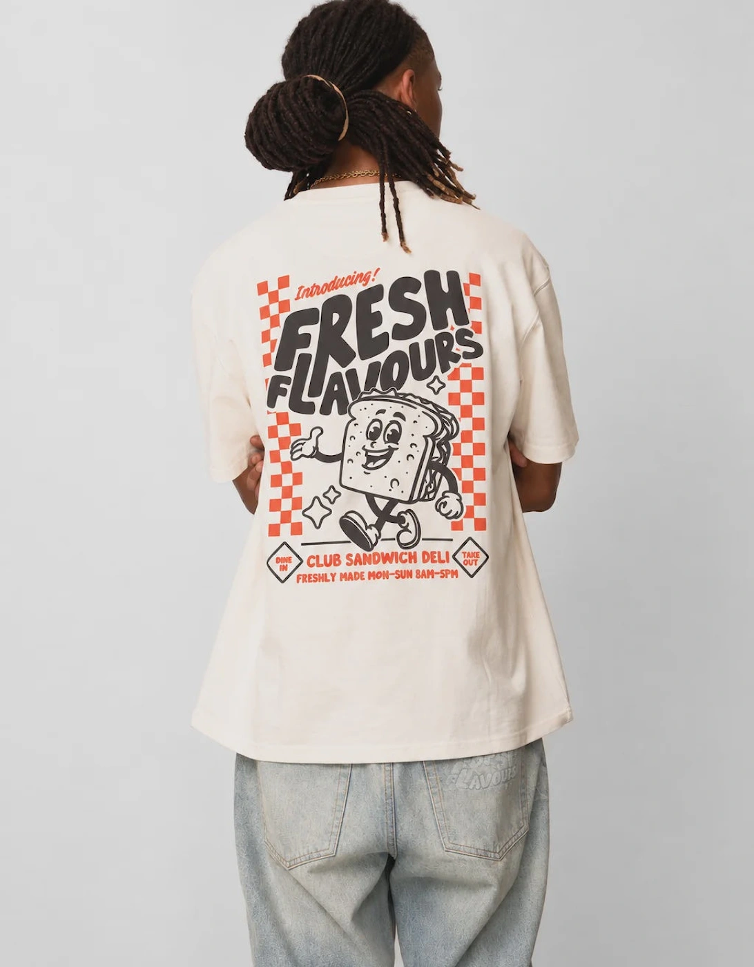 Fresh Flavours Deli Club T-Shirt - Ecru