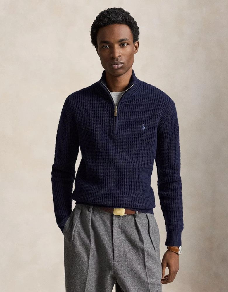 Polo Ralph Lauren Half Zip Sweater 001 Hunter Navy