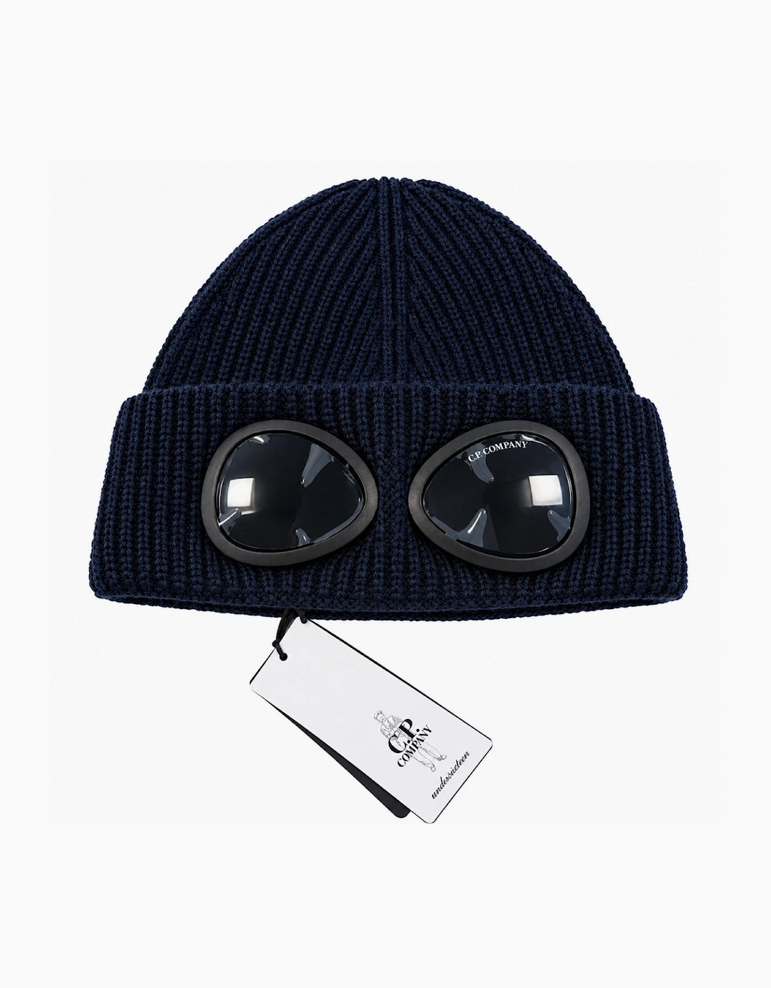 CP COMPANY GOGGLE HAT IN NAVY CQX007