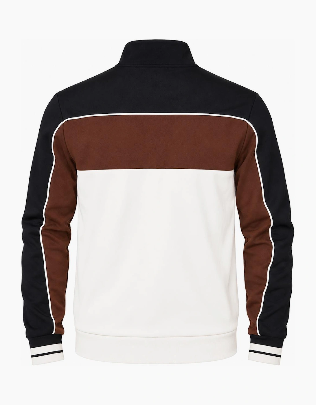 Sergio Tacchini Spiga Track Top Jacket Black/Potting Soil/Gardenia