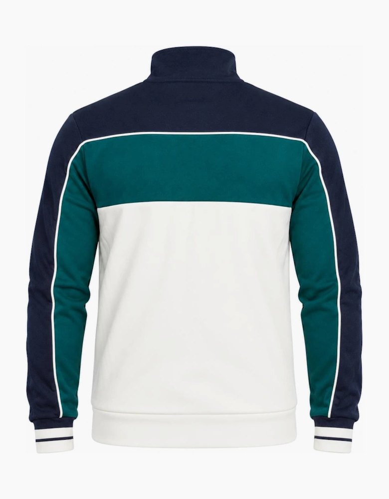 Sergio Tacchini Spiga Track Top Jacket Maritime Blue/Deep Teal/Gardenia