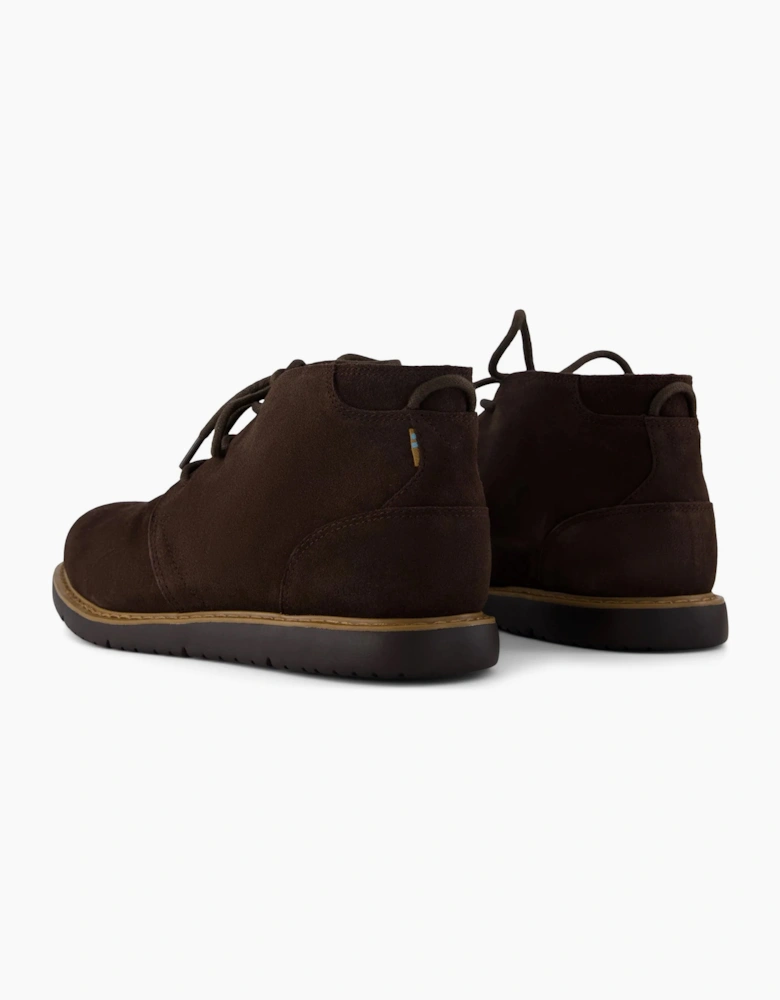 Toms Navi Lace Up Chukka boot Lightweight Outsole Chocolate Brown