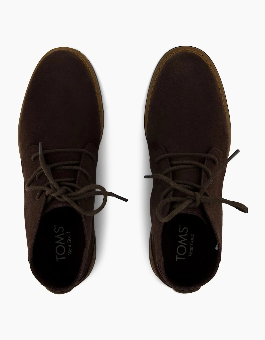 Toms Navi Lace Up Chukka boot Lightweight Outsole Chocolate Brown