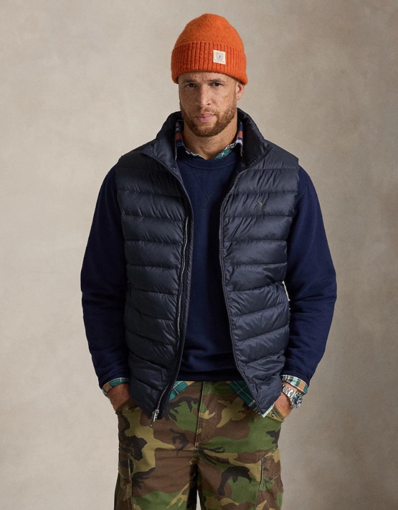 Polo Ralph Lauren Woven Puffer Gilet 002 Collection Navy