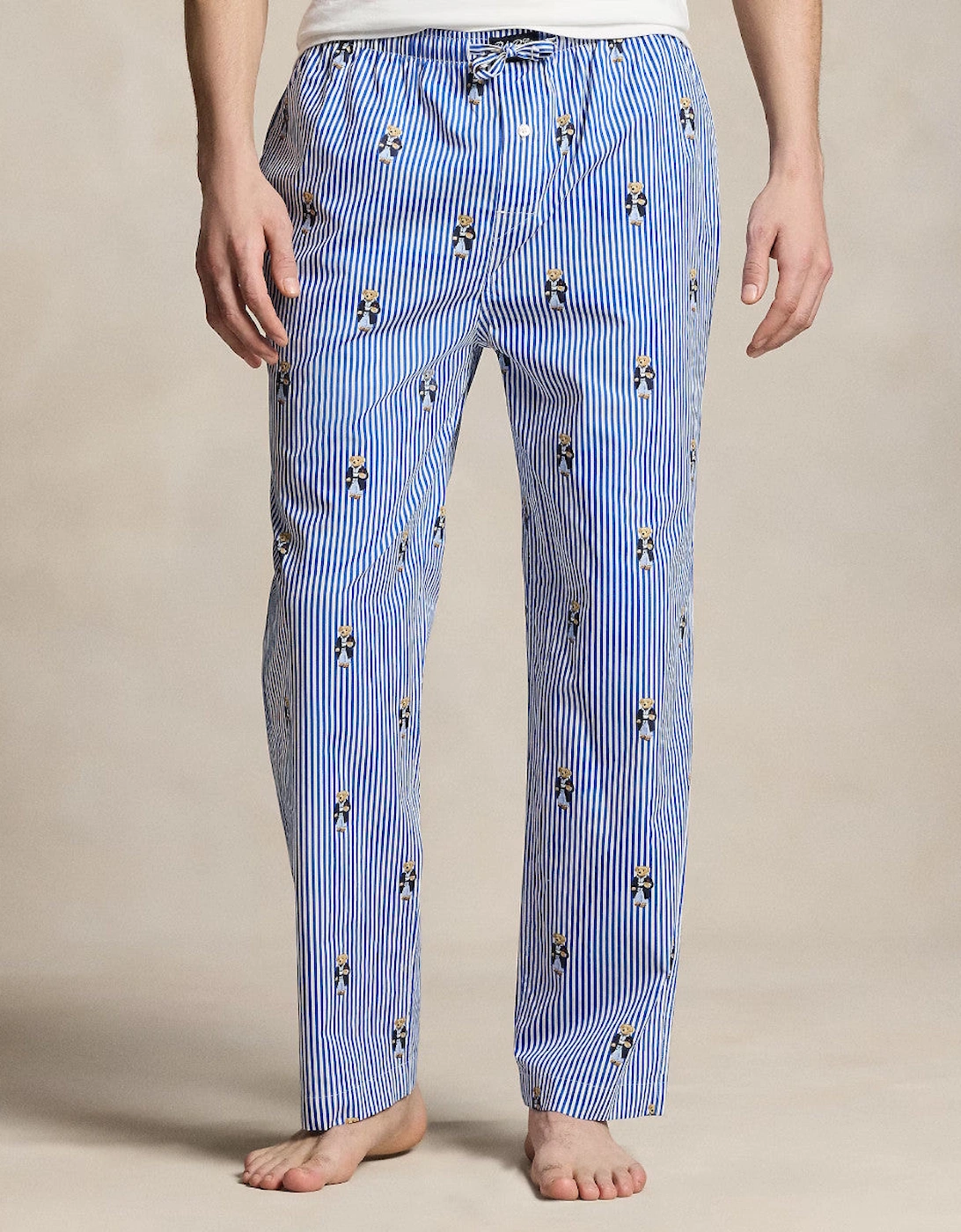 Polo Ralph Lauren Cotton Pyjama Bottoms 049 New Iris Blue/PPR White