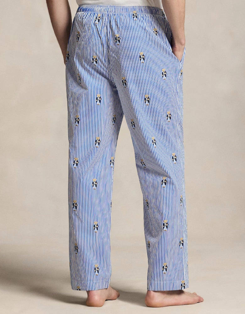 Polo Ralph Lauren Cotton Pyjama Bottoms 049 New Iris Blue/PPR White