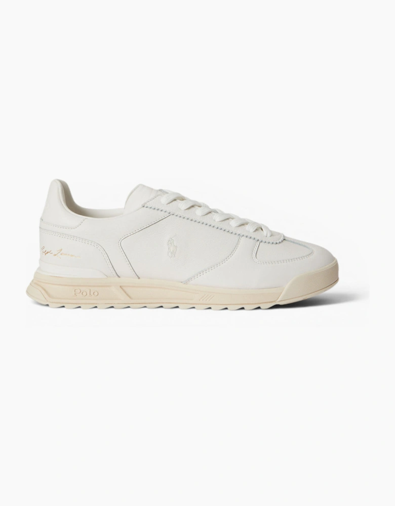 Polo Ralph Lauren Varick Signature Trainers 001 Deckwash White