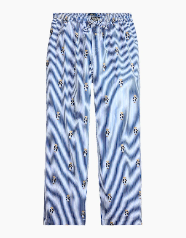 Polo Ralph Lauren Cotton Pyjama Bottoms 049 New Iris Blue/PPR White
