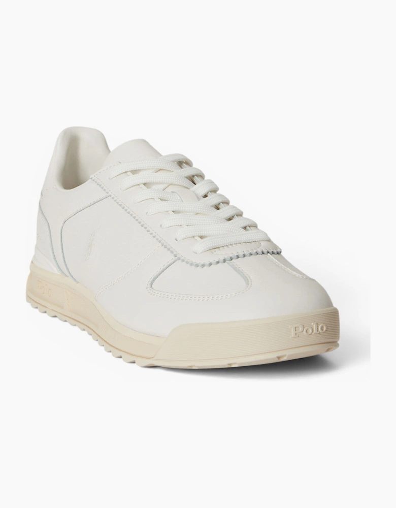 Polo Ralph Lauren Varick Signature Trainers 001 Deckwash White