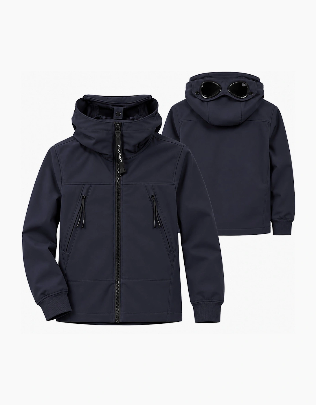 CP COMPANY SOFT SHELL NEOPRENE GOGGLE JACKET CQS002