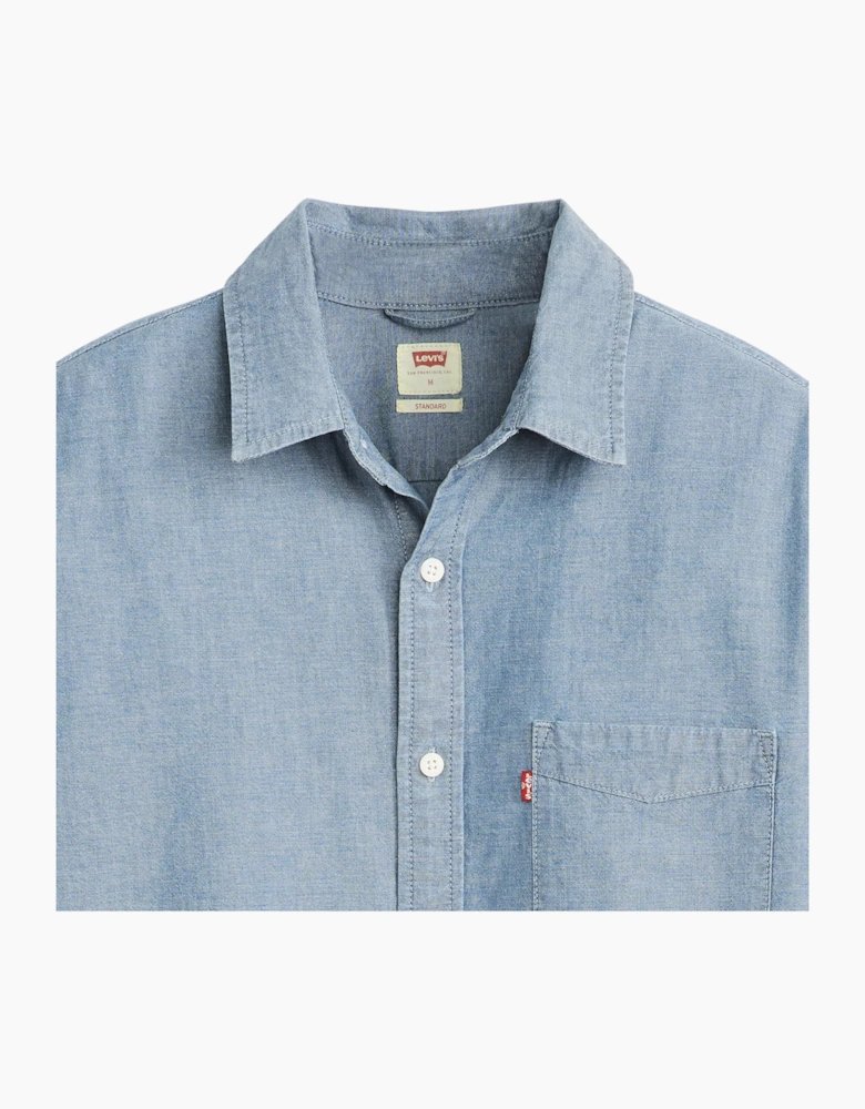 LEVIS Mens Shirts Casual Cotton Plain Summer Shirt