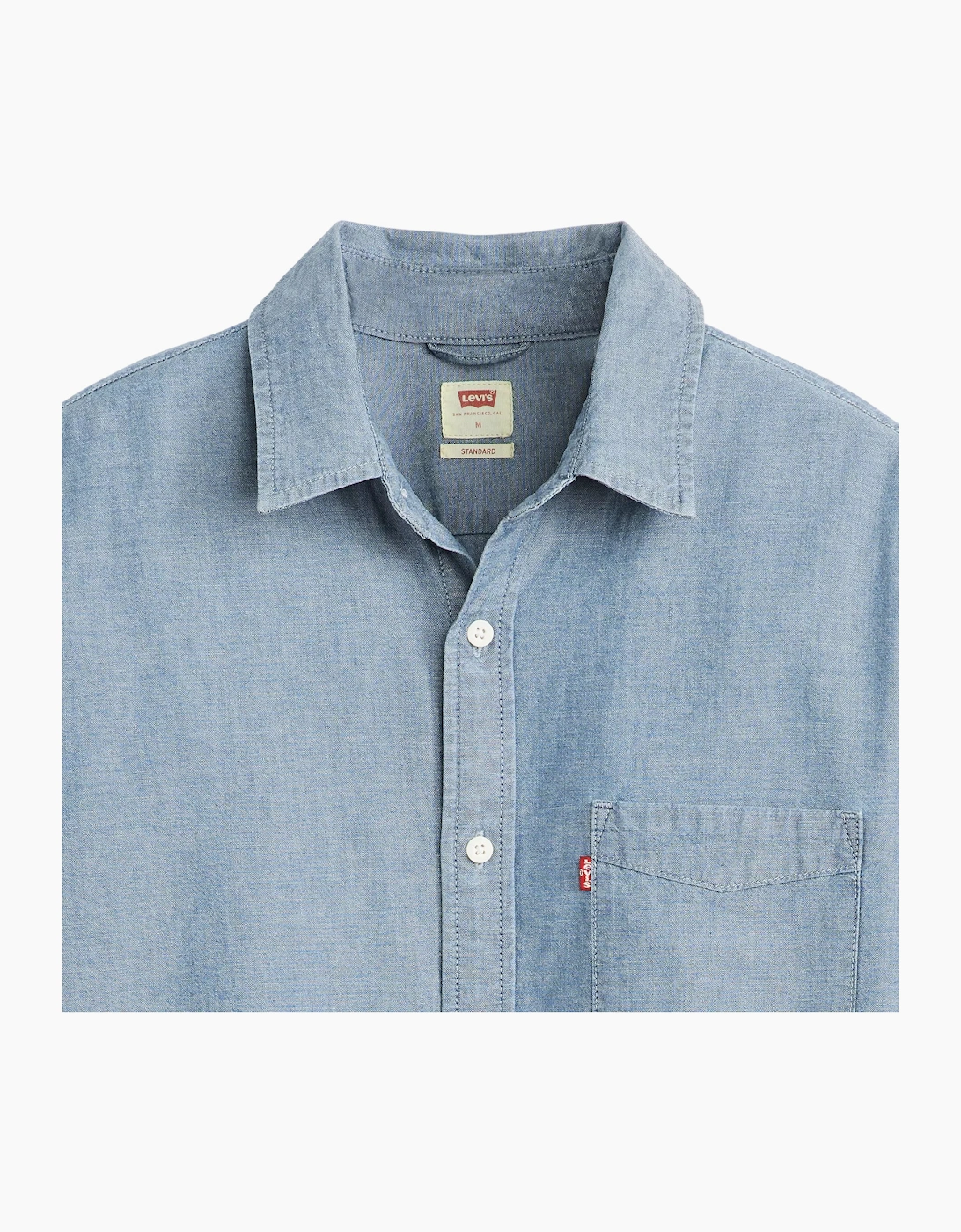 LEVIS Mens Shirts Casual Cotton Plain Summer Shirt
