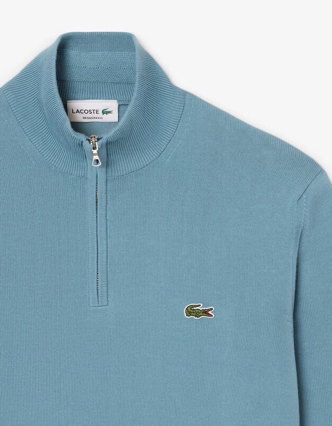 Lacoste AH1980 Quarter Zip Cotton Knit