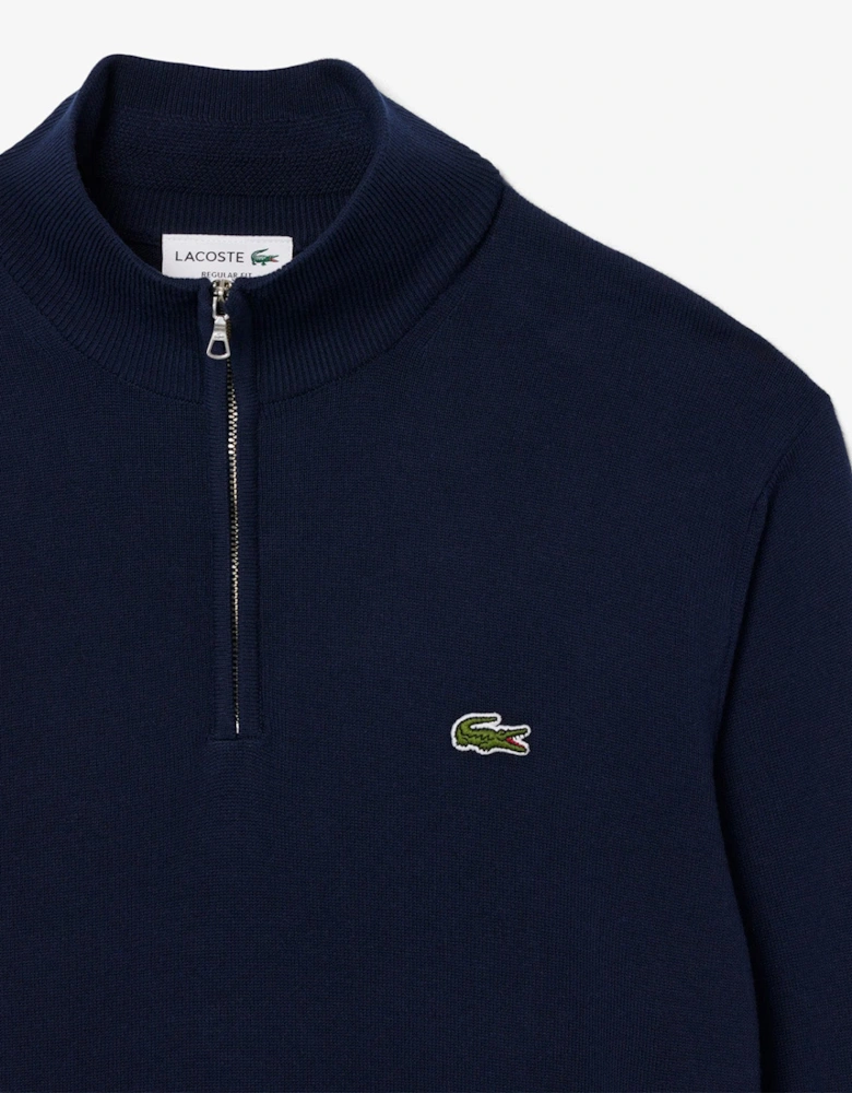Lacoste AH1980 Quarter Zip Cotton Knit