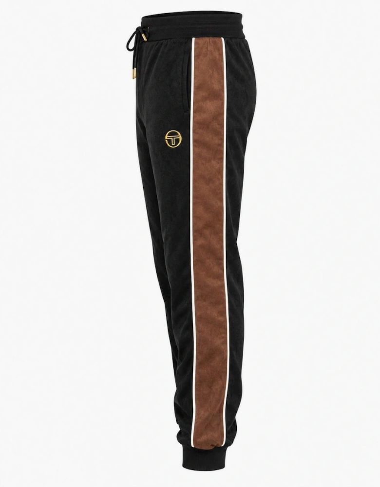Sergio Tacchini Contrast Suede Track Pant Joggers Black/Potting Soil/Gardenia