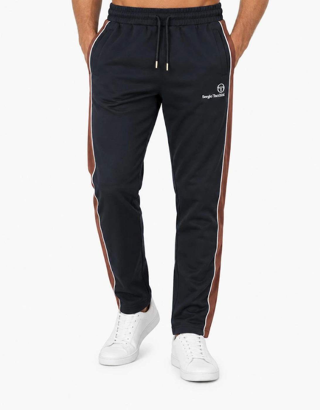 Sergio Tacchini Spiga Track Pant Joggers Black/Potting Soil/Gardenia