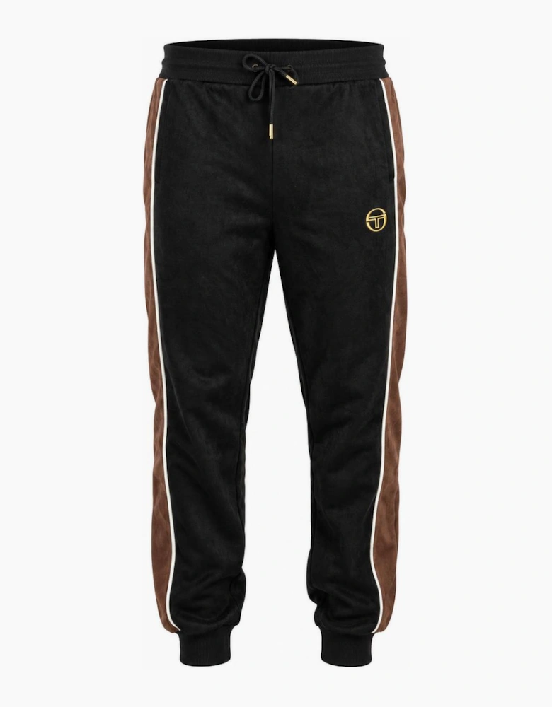 Sergio Tacchini Contrast Suede Track Pant Joggers Black/Potting Soil/Gardenia