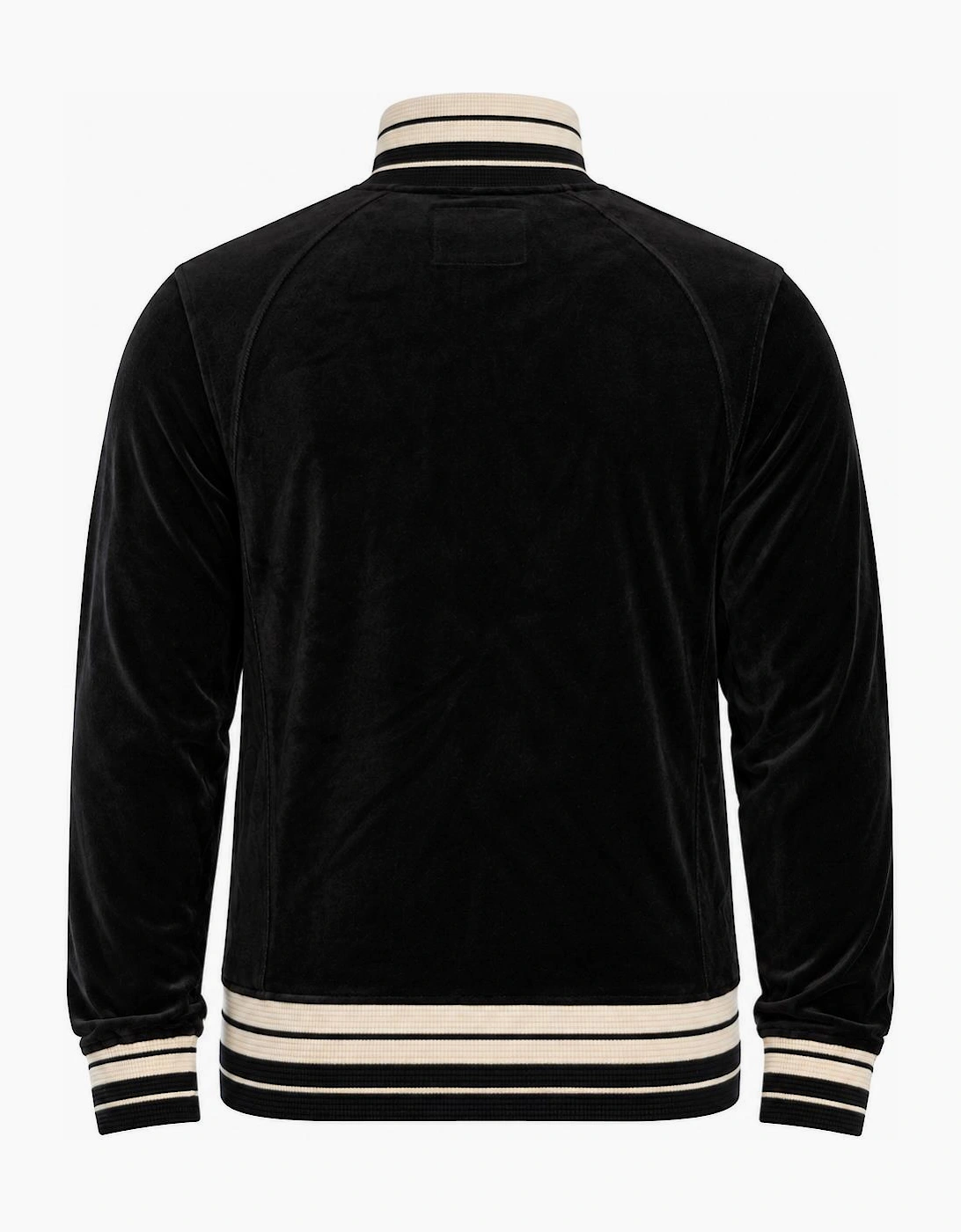 Sergio Tacchini Lazzari Velour Track Top Jacket Black